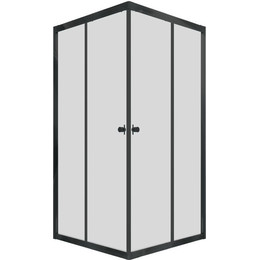 Душевое ограждение Triton Вента 100x100 см, чёрный/прозрачное - фото 