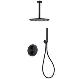 Душевая система для душа Abber Wasser Kreis AF8121B, чёрный матовый - фото 