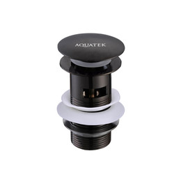 Донный клапан Aquatek  AQ6001MB, чёрный матовый - фото 
