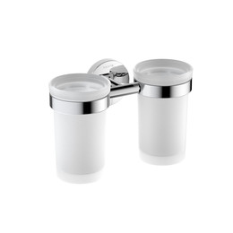 Двойной стакан для зубных щеток Aquatek Европа AQ4117CR - фото 