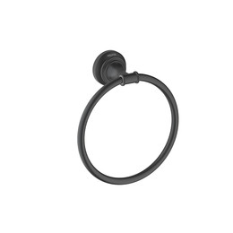 Кольцо для полотенец Aquatek Классик AQ4512MB, цвет чёрный матовый - фото 