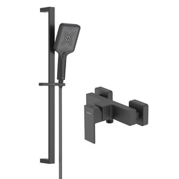 Смеситель для душа Aquatek Либра AQ1632MB, чёрный матовый, Цвет производителя: чёрный матовый - фото 