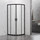 Душевое ограждение Veconi Rovigo 90x90 см RV202B-90-01-C4, чёрный/прозрачное - фото 