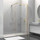 Душевая перегородка Vincea Walk in HS 100 см VSW-1HS100CLG (стекло 8 мм) с кронштейном в комплекте, брашированное золото/прозрачное - фото 