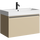 Тумба подвесная с раковиной Aqwella Pure 80 см PUR0108KS, капучино светллый, Цвет фасада: бежевый - фото 