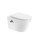 Унитаз-биде подвесной безободковый Boheme Avva 973-SET-2-MW с тонкой крышкой микролифт, белый матовый - фото 