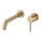 Смеситель для раковины настенный Grocenberg GB511MG (со скрытой частью) матовое золото - фото 