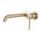 Смеситель для раковины настенный Gappo G06-3 G1206-3, золото сатин, Цвет производителя: золото сатин - фото 