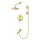 Душевая система для ванны Wonzon & Woghand Steam WW-88939008-BG, золото брашированное - фото 