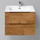Тумба подвесная с раковиной BelBagno ETNA39-600/390-2C-SO-RN-P 60 см, Rovere Nature, Цвет фасада: Rovere Nature - фото 