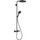 Душевая стойка с термостатом Hansgrohe Raindance Select S Showerpipe 240 1jet PowderRain 27633670, черный - фото 