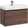 Тумба подвесная с раковиной Aquanet Нью-Йорк 85 см 203947, орех - фото 