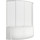 Шторка для ванны Bas Флорида 1600х1450 мм, белый/матовое (пластик) - фото 