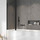 Шторка для ванны Radaway Nes 8 Black PND II 120 см 10088120-54-01L (стекло 8 мм), черный/прозрачное - фото 