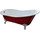 Ванна отдельностоящая Magliezza Gracia CR 170x76 см, красный (ножки хром) - фото 