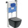 Инсталляция с подвесным унитазом Ideal Standard Prosys Tesi T3868V3, Цвет производителя: чёрный матовый - фото 