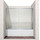 Шторка для ванны Ambassador Bath Screens 1500х1400 мм 16041104, хром/прозрачное - фото 