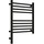 Полотенцесушитель электрический Сунержа Богема 3.0 П9 500x400 мм (прямая перемычка) 31-5804-5040 L, чёрный матовый - фото 