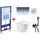 Инсталляция с подвесным унитазом комплект: Aquatek Standart 50 INS-0000012 с подвесным безободковым унитазом Azario Gloria AZ-2003 сиденье микролифт, крепление, кнопка смыва хром глянцевая + набор для гигиенического душа Haiba HB5511 - фото 