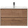 Тумба подвесная с раковиной BelBagno 80 см KRAFT-800-2C-SO-RT (раковина LOV-800-LVB) Rovere Tabacco - фото 