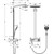 Душевая стойка с термостатом Hansgrohe Raindance Select E 300 Showerpipe 27127400, белый/хром - фото 4