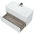 Тумба подвесная с раковиной Mirsant Ultra 100 см (раковина Premier 100), белый глянцевый - фото 3