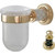 Стакан для зубных щеток Boheme Murano Gold 10904-B-G, золото/чёрный - фото 