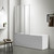 Шторка для ванны Azario Preston 110x150 см AZ-NFC6433 1100, хром/прозрачное - фото 2