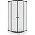 Душевое ограждение Parly 90х90 см ZE911B, хром/прозрачное - фото 4
