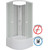 Душевая кабина Niagara Promo 90x90 см P90/40/MT/BK, белый/матовое (безсиликоновая сборка) - фото 