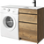 Тумба напольная с раковиной Aqwella Terra 115 см TER01052NDBR, дуб балтийский - фото 