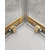 Душевое ограждение Cezares 130x120 см MOLVENO-AH-22-130/120-C-BORO-IV, брашированное золото/прозрачное - фото 5