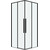 Душевое ограждение Grossman Galaxy 70x70 см 300.K33.01.7070.42.00, графит сатин/прозрачное - фото 3