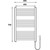 Полотенцесушитель электрический Gerhans П13 400х700 мм K610745W, белый - фото 2