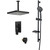 Набор смесителей 4 в 1 для душа Aquatek Вега AQ1075MB, чёрный матовый, Цвет производителя: чёрный матовый - фото 
