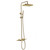 Душевая стойка с термостатом Grocenberg GB7038MG, матовое золото - фото 