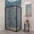 Душевое ограждение EvaGold 120х80 см EG220025, чёрный/прозрачное - фото 