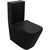 Унитаз-компакт безободковый Azario Black King AZ-8303-D с тонкой крышкой микролифт, чёрный матовый - фото 