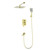 Душевая система для ванны Wonzon & Woghand Edge WW-88939003-BG, золото брашированное - фото 
