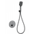 Смесители для душа с термостатом Wonzon & Woghand WW-D1017-A-BGG (со скрытой частью) тёмный графит - фото 