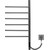 Полотенцесушитель электрический Vincea П6 430x800 мм VTD-1S2CGE, графит (возможность скрытого подключения) - фото 2