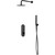 Душевая система для душа с термостатом SantiLine SL-9016MB, чёрный матовый - фото 
