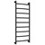 Полотенцесушитель водяной Сунержа Галант+ П9 500x1260 мм 31-0200-1250, чёрный матовый - фото 