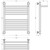 Полотенцесушитель водяной Сунержа Богема+ с полкой П11 500x660 мм 12-0223-6050, белый - фото 3