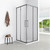 Душевое ограждение Loranto 90x90 см CS-AB01GG-90, серый матовый/прозрачное - фото 2