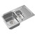 Кухонная мойка Oulin OL-359S 1 мм, нержавеющая сталь - фото 