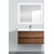 Тумба подвесная с раковиной BelBagno KRAFT-1000-2C-SO-RT 100 см, Rovere Tabacco - фото 2