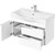 Тумба подвесная с раковиной Акватон Беверли 80 см 1A2355K0BV010, белый - фото 4