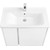 Тумба подвесная с раковиной Акватон Стоун 80 см 1A2282K1SX010, белый - фото 4