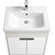 Тумба подвесная с раковиной Акватон Флай 60 см 1A2373K0FAX10, белый/дуб крафт - фото 5